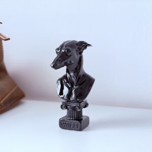 busto negro terminación 3d esmaltado